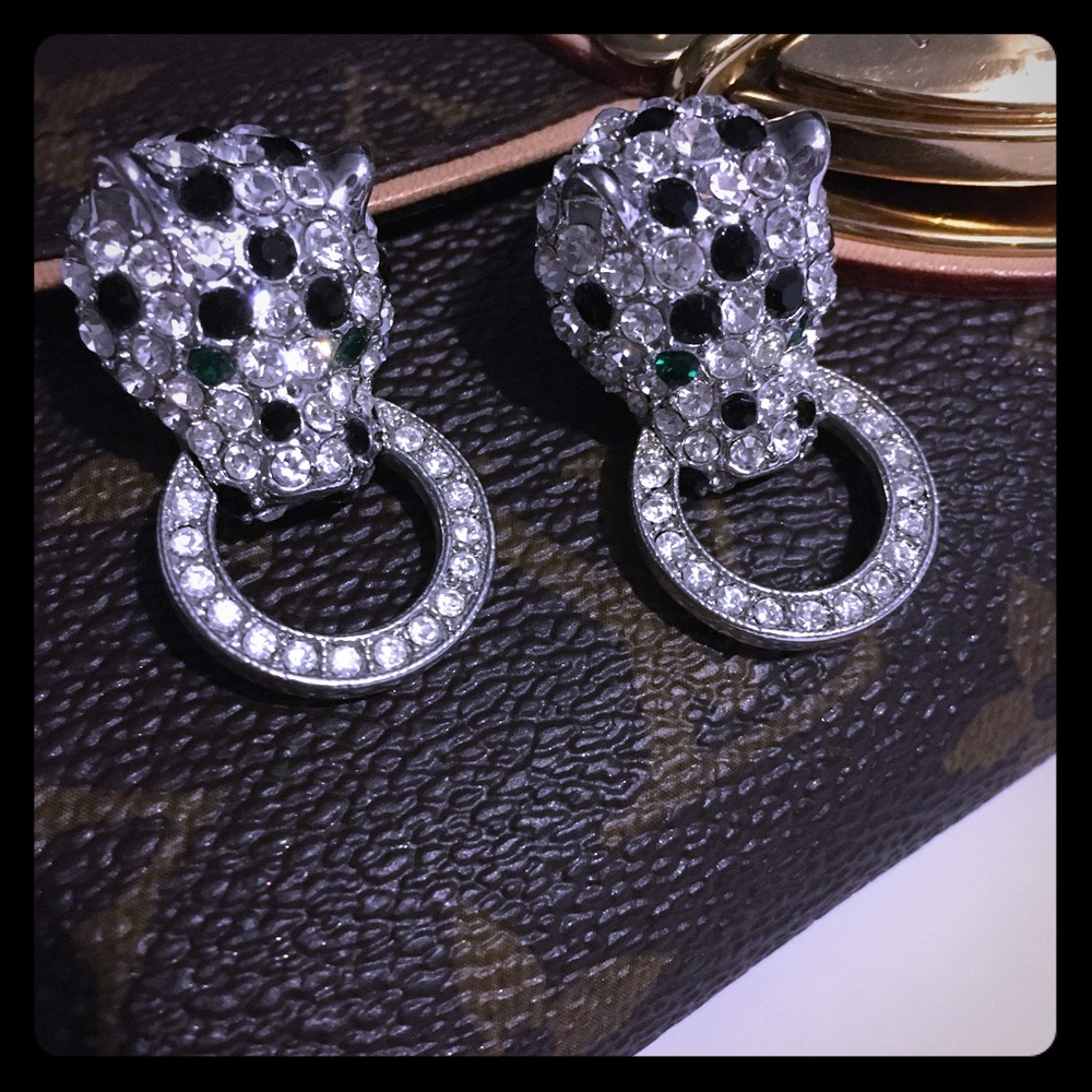 Kenneth Jay Lane Door Knocker Earrings.